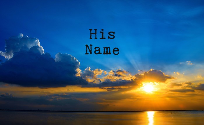 His Name